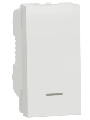 Objednat Nyní Spínač s orientační kontrolkou Schneider Electric Nová Unica řazení 1/0 So, NU310618NSC, šroubové, 1M, bílá