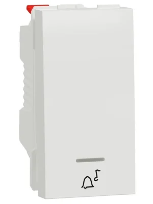 Spínač s orientační kontrolkou, symbol "zvonek" Schneider Electric Nová Unica řazení 1/0 So, NU310618CN, 1M, bílá Vrácení Zdarma