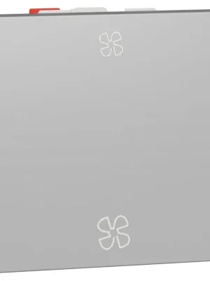 Oblíbený Spínač střídavý pro ventilátor Schneider Electric Nová Unica NU320330VMC aluminium