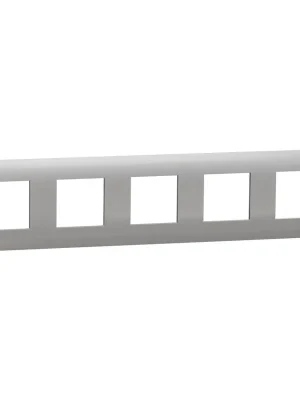 Krycí rámeček pětinásobný Schneider Electric Nová Unica NU201030 aluminium Horká Nabídka