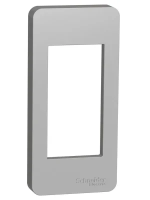 Rámeček krycí úzký 1M Schneider Unica Studio aluminium NU200130 Sezónní Sleva