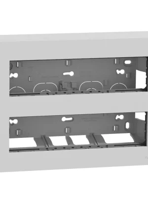Nejlepší Cena Centrální jednotka 2x8 modulů povrchová Schneider Unica System+ aluminium NU121830