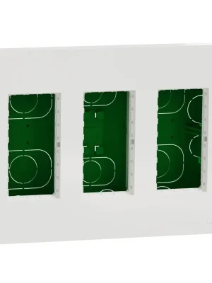 Centrální jednotka 3x4 modulů zapuštěná Schneider Unica System+ bílá NU173418 Pouze Dnes