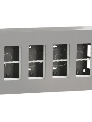 Centrální jednotka 4x4 modulů vertikální povrchová Schneider Unica System+ aluminium NU124430 Poslední Šance