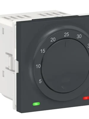 Akční Cena Termostat podlahový otočný 2M Schneider Unica antracit NU350354