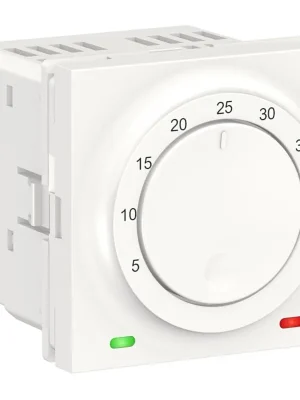 Termostat podlahový otočný 2M Schneider Unica bílý NU350318 Vysoce Kvalitní