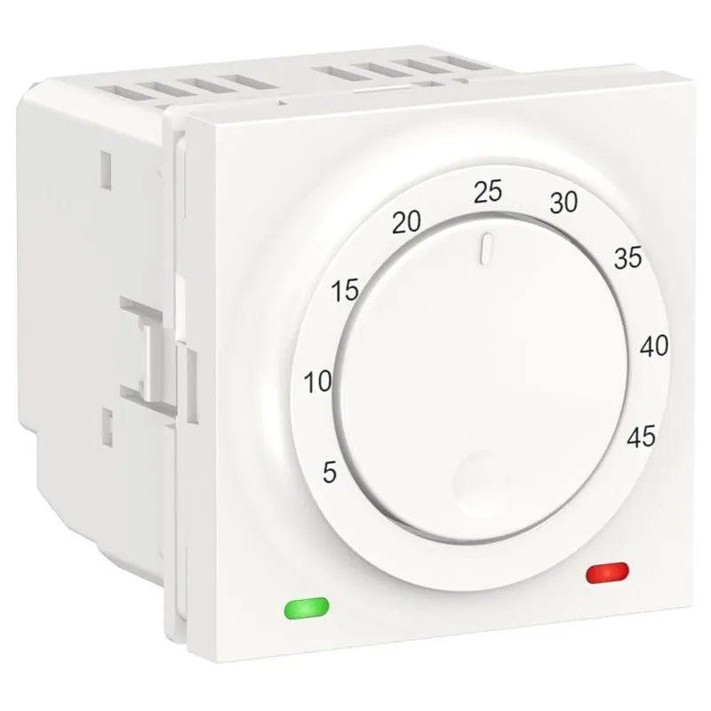 Termostat podlahový otočný 2M Schneider Unica bílý NU350318 Vysoce Kvalitní