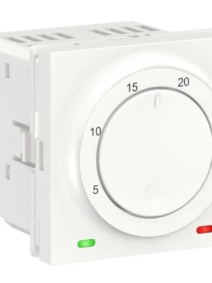 Víkendová Akce Termostat prostorový otočný 2M Schneider Unica bílý NU350118