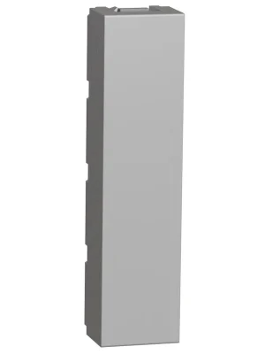 Vysoce Kvalitní Záslepka 2x1/2 modul Schneider Unica aluminium NU986430