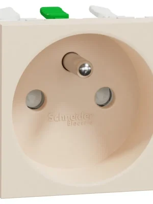 Zásuvka bezšroubová s clonkami Schneider Unica 250V/16A 2P+E béžová NU305944E Kup Teď