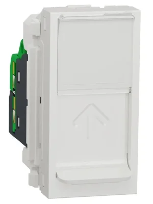 Datová zásuvka Schneider Electric Nová Unica 1xRJ45ST kat.5e UTP, NU341018, 1M, bílá Jen Po Omezenou Doba