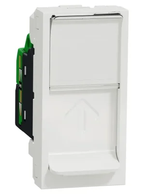Datová zásuvka Schneider Electric Nová Unica 1xRJ45ST kat.6 UTP, NU341418, 1M, bílá Levný