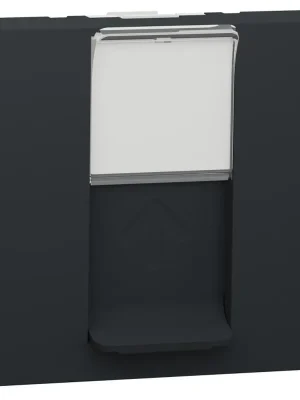 Hit Sezóny Datová zásuvka Schneider Electric Nová Unica 1xRJ45ST kat.6 UTP, NU341554, 2M, antracit