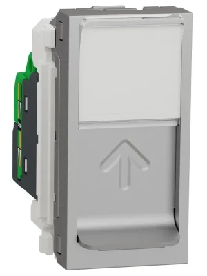 Víkendová Akce Datová zásuvka Schneider Electric Nová Unica 1xRJ45ST kat.5e UTP, NU341030, 1M, aluminium