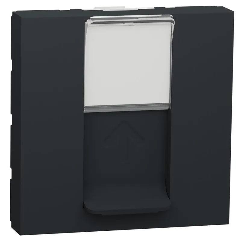 Aktuální Datová zásuvka Schneider Electric Nová Unica 1xRJ45ST kat.6a FTP, NU344954, 2M, antracit
