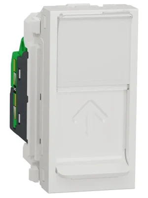 Zlevněný Datová zásuvka Schneider Electric Nová Unica 1xRJ45ST kat.6a FTP, NU344818, 1M, bílá