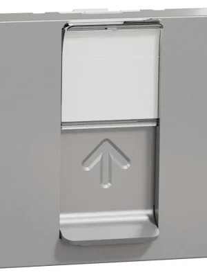 Časově Omezené Datová zásuvka Schneider Electric Nová Unica 1xRJ45ST kat.6 UTP, NU341530, 2M, aluminium