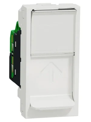 Datová zásuvka Schneider Electric Nová Unica 1xRJ45ST kat.6 STP, NU341618, 1M, bílá Dokud Zásoby Vydrží