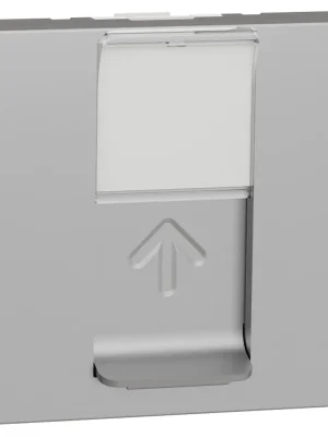 Bezpečná Platba Datová zásuvka Schneider Electric Nová Unica 1xRJ45ST kat.6a FTP, NU344930, 2M, aluminium