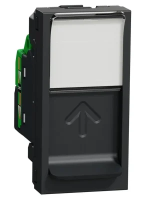 Datová zásuvka Schneider Electric Nová Unica 1xRJ45ST kat.6 FTP, NU344754, 1M, antracit Nízká Cena