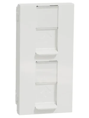 Expresní Doručení Datová zásuvka Schneider Electric Nová Unica 2xRJ45ST kat.6a UTP, NU348418, 4M, bílá