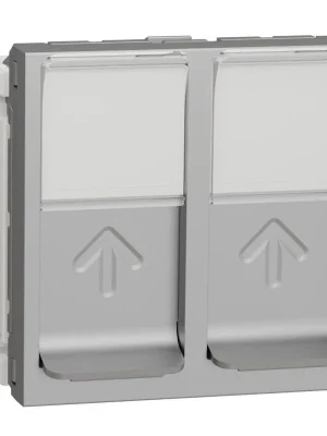 Výhodná Nabídka Datová zásuvka Schneider Electric Nová Unica 2xRJ45ST kat.6 STP, NU342630, 2M, aluminium