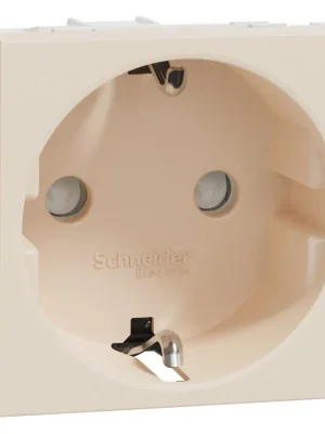 Dokud Zásoby Vydrží Zásuvka Schuko 2P+E Schneider Electric Nová Unica NU303744, 250V/16A, clonky, šroubová,béžová