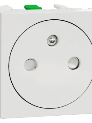 Zásuvka skrytá Schneider Electric Nová Unica NU305218E, 250V/16A 2P+E, clonky, bezšroubová, bílá Expresní Doručení