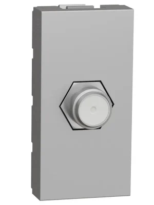 Zásuvka TV F-konektor Schneider Electric Nová Unica NU346830, 1M, aluminium Expresní Doručení