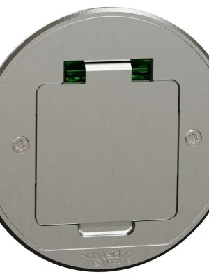 Vrácení Zdarma SCHNEIDER UNICA SYSTEM+ KRABICE PODLAHOVÁ XS SE ZÁSUVKOU 250V/16A IP44 KOVOVÁ KRUHOVÁ ŠEDÁ INS52103
