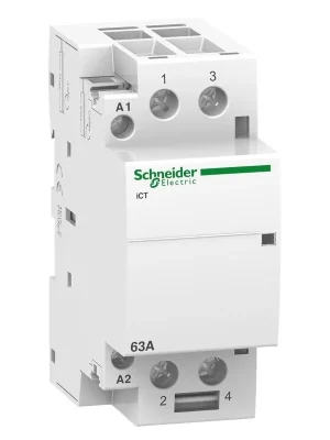 SCHNEIDER ACTI9 STYKAČ INSTAL ICT 2P 63A 220-240 VAC 3Z A9C20862 Levný