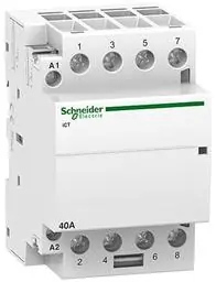 SCHNEIDER ACTI9 STYKAČ INSTAL ICT 4P 40A 220-240VAC 4Z A9C20844 Objednat Nyní