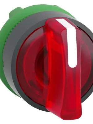 Must-Have SCHNEIDER HARMONY HLAVICE OTOČ ZB5AK1343 PROSVĚT LED 3POZ RUDÁ