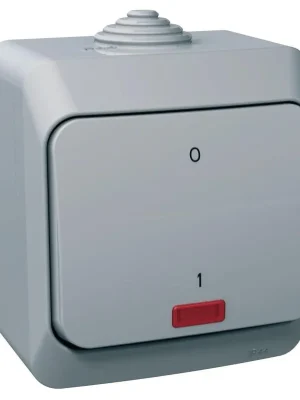 Spínač dvoupólový se signalizační kontrolkou Schneider Electric Cedar Plus řazení 2, WDE000621, 16A, IP44, šedá Nakupujte Hned