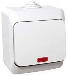 Vrácení Zdarma Spínač jednopólový s orientační kontrolkou Schneider Electric Cedar Plus řazení 1So, WDE000514, 16A, IP44, bílá