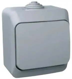 Oblíbený Spínač jednopólový Schneider Electric Cedar Plus řazení 1, WDE000610, 16A, IP44, šedá