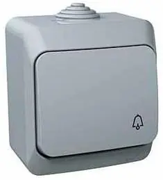 Tlačítko Schneider Electric Cedar Plus řazení 1/0, WDE000612, 16A, IP44, šedá Nakupujte Hned
