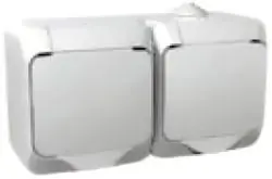 Odeslání Ihned Zásuvka dvojnásobná Schneider Electric Cedar Plus WDE000622, 16A, IP44, šedá