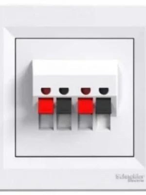 Nejprodávanější Zásuvka reproduktorová dvojnásobná Schneider Electric Asfora EPH5700121, bílá