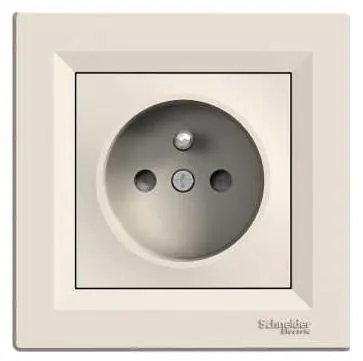 Tovární Cena Zásuvka Schneider Electric Asfora 2P+PE, EPH2800123, 16A, krémová