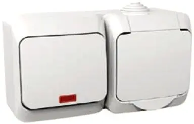 Oblíbený Zásuvka + spínač Schneider Electric Cedar Plus řazení 6So, WDE000585, 16A, IP44, bílá