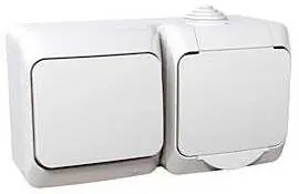 Zásuvka + spínač Schneider Electric Cedar Plus řazení 6, WDE000584, 16A, IP44, bílá Vrácení Zdarma