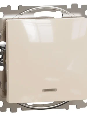 Spínač jednopólový, signalizační kontrolka Schneider Electric Sedna Design řazení 1S, SDD112101N béžová Cenový Hit