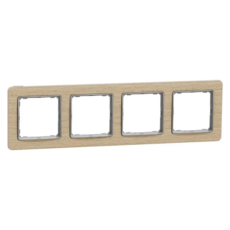 SCHNEIDER SEDNA ELEMENTS RÁMEČEK 4-NÁSOBNÝ BŘÍZA SDD380804U Akce