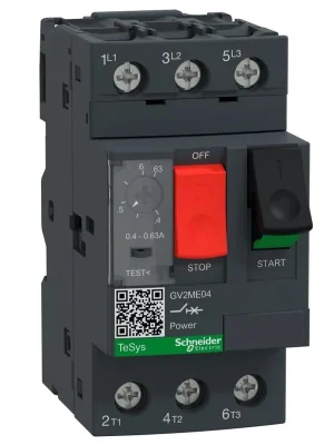SCHNEIDER TESYS SPOUŠTĚČ MOTORU 0,40-0,63A CZ/SK GV2ME04AP Oblíbený