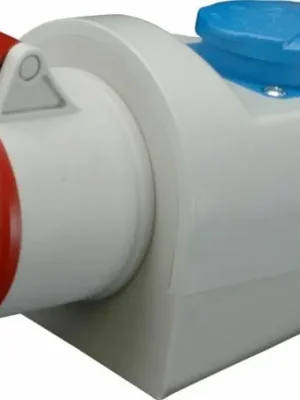 Nástěnná zásuvka kombinovaná se zásuvkou SEZ IZVZ 3243 230V 32A 4pól IP44 Výhodná Nabídka