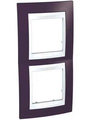 Výprodej SCHNEIDER Rámeček Unica Plus dvoj. Garnet/Polar v