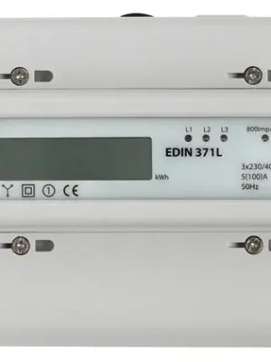 Autentický Elektroměr SEZ EDIN 371L 5-100A 7M/DIN 3fázový 1tarif LCD displej