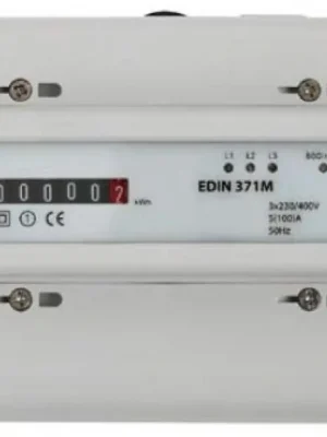 Nakupujte Hned Elektroměr SEZ EDIN 371M 5-100A 7M/DIN 3fázový 1tarif mechanický číselník