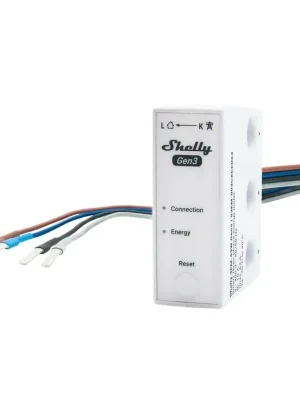 Nejlepší Volba SHELLY 3-FÁZOVÝ ELEKTROMĚR S KABELOVÝM PŘIPOJENÍM, WIFI BLUETOOTH SHELLY 3EM-63W GEN3